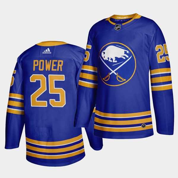 Mens Buffalo Sabres #25 Owen Power Royal Stitched Jersey Dzhi